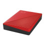 External HDD, WESTERN DIGITAL, My Passport, 6TB, USB 2.0, USB 3.2, Colour Red, WDBR9S0060BRD-WESN