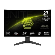 LCD Monitor, MSI, MAG 276CF E20, 27, Gaming/Curved, Panel VA, 1920x1080, 16:9, 200 Hz, 0.5 ms, MAG276CFE20