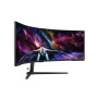 LCD Monitor, SAMSUNG, 57, Gaming/Curved, Swivel, Height adjustable, Tilt, Matte, Panel VA, 7680x2160, 32:9, 240Hz, 1 ms, Speakers, Colour Black / White, LS57CG952NUXEN