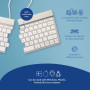 KEYBOARD WRL COMPACT BREAK/WHITE RGOSBUSWLWH R-GO TOOLS