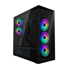 Case, ARCTIC, Xtender VG (Mirror Black), Case product features Transparent panel, Not included, Colour Black, ACPCC00019A