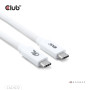 CABLE USB-C TO USB-C 1.2M/WHITE CAC-1572 CLUB3D CABLE USB-C TO USB-C 1.2M/WHITE CAC-1572 CLUB3D
