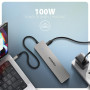 I/O HUB USB-C 7IN1 DUAL 4K/0.15M HMC-7HX2 AXAGON