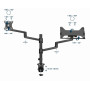 DISPLAY ACC MOUNTING ARM/NB TRAY MA-DA-04 GEMBIRD