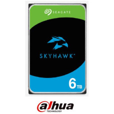 HDD, SEAGATE, SkyHawk, 6TB, SATA, 256 MB, 5400 rpm, Discs/Heads 4/8, 3,5, ST6000VX009