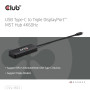 I/O HUB USB-C 3PORT DP/CSV-1553 CLUB3D