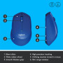 MOUSE USB OPTICAL WRL M330/SILENT BL 910-004910 LOGITECH
