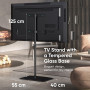 TV SET ACC FLOOR STAND /30-60/BLACK TS5065-B ONKRON