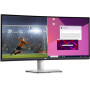 LCD Monitor, DELL, S3423DWC, 34, Curved/21 : 9, Panel VA, 3440x1440, 21:9, 100Hz, Matte, 4 ms, Speakers, Height adjustable, Tilt, 210-BEJE