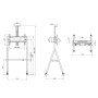 TV SET ACC FLOOR STAND/32-65 NS-M1500WHITE NEOMOUNTS