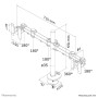 TV SET ACC DESK MOUNT BLACK/10-27 FPMA-D960DG NEOMOUNTS