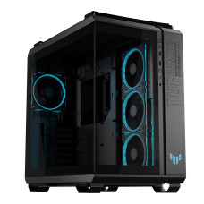 Case, ASUS, TUF Gaming GT502 Horizon, MidiTower, Case product features Transparent panel, Not included, ATX, MicroATX, MiniITX, Colour Black, TUFGAMINGGT502HORIZON