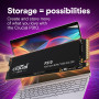 SSD, CRUCIAL, P310, 500GB, M.2, NVMe, 3D NAND, Write speed 3500 MBytes/sec, Read speed 6600 MBytes/sec, TBW 110 TB, CT500P310SSD8