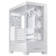 Case, ASUS, ASUS A31 PLUS Case, MidiTower, Case product features Transparent panel, ATX, BTX, MicroATX, MiniITX, Colour White, A31PLUSTGARGBWHITE