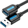 CABLE USB3.0 MALE TO FEMALE/0.5M BLACK CBHBD VENTION