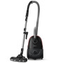 Vacuum Cleaner, PHILIPS, Bagged, 900 Watts, Capacity 4 l, Noise 77 dB, Black, Weight 4.6 kg, XD6142/12
