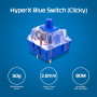 KEYBOARD ALLOY ORIGINS PBT HX/BLUE 639N4AA#ABA HYPERX