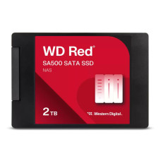 SSD, WESTERN DIGITAL, Red SA500, 2TB, SATA 3.0, Write speed 520 MBytes/sec, Read speed 560 MBytes/sec, 2,5, TBW 500 TB, MTBF 1750000 hours, WDS200T2R0A