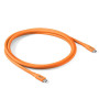CABLE USB-C TO USB-C 2M/M/M ORANGE CAC-3000 CLUB3D CABLE USB-C TO USB-C 2M/M/M ORANGE CAC-3000 CLUB3D