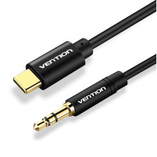CABLE AUDIO 3.5MM TO USB-C/1.5M BLACK BGABG VENTION CABLE AUDIO 3.5MM TO USB-C/1.5M BLACK BGABG VENTION