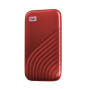 External SSD, WESTERN DIGITAL, My Passport, 2TB, USB-C, USB 3.2, Write speed 1000 MBytes/sec, Read speed 1050 MBytes/sec, WDBAGF0020BRD-WESN