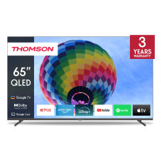 TV Set, THOMSON, 65, 4K/Smart, QLED, 3840x2160, Wireless LAN, Bluetooth, Google TV, Dark Grey, 65QG4S14