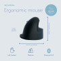 MOUSE USB OPTICAL WRL/LEFT BLACK RGOHEWLL R-GO TOOLS