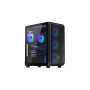 Case, ENDORFY, Arx 500 ARGB, MidiTower, Case product features Transparent panel, Not included, ATX, MicroATX, MiniITX, Colour Black, EY2A011