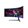LCD Monitor, SAMSUNG, 57, Gaming/Curved, Swivel, Height adjustable, Tilt, Matte, Panel VA, 7680x2160, 32:9, 240Hz, 1 ms, Speakers, Colour Black / White, LS57CG952NUXEN