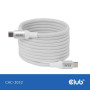 CABLE USB-C TO USB-C 2M/MAGNETIC WHITE CAC-3032 CLUB3D CABLE USB-C TO USB-C 2M/MAGNETIC WHITE CAC-3032 CLUB3D