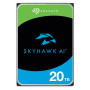 HDD, SEAGATE, SkyHawk AI, 20TB, SATA 3.0, 256 MB, 7200 rpm, Discs/Heads 10/20, 3,5, ST20000VE002