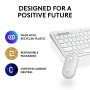 KEYBOARD +MOUSE COMBO PEBBLE 2/WHITE 920-012240 LOGITECH