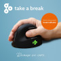 MOUSE USB OPTICAL BREAK/BLACK RGOHBRSWLBL R-GO TOOLS