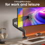 MONITOR ACC DESK MOUNT/17-49 BLACK G100-B ONKRON