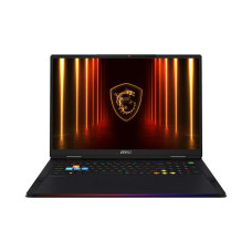 Notebook, MSI, Raider, A18HX A9WJG, CPU Ryzen 9, 9955HX3D, 2500 MHz, 18, 3840x2400, RAM 64GB, DDR5, 5600 MHz, SSD 2TB, NVIDIA GeForce RTX 5090, 24GB, ENG, Card Reader SD Express, Windows 11 Home, Black, 3.6 kg, RAIDERA18HXA9WJG-014NL
