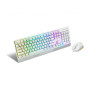 KEYBOARD +MOUSE/VIGOR GK30 COMBO WHITE US MSI