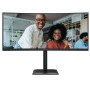 LCD Monitor, AOC, 34 , 3440 x 1440 pixels, UltraWide Quad HD, Native aspect ratio 21:9, LCD, Curved, CU34E4CV
