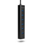 I/O HUB USB3.0 7PORT CHARGING/W/AC 1.2M HUE-SA7BP AXAGON