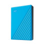External HDD, WESTERN DIGITAL, My Passport, 6TB, USB 2.0, USB 3.2, Colour Sky Blue, WDBR9S0060BBL-WESN