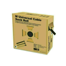 M UNIVERSAL CABLE SOCK ROLL BLACK 20MM-W 50M-L