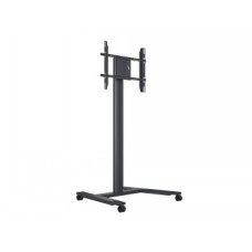 M PUBLIC DISPLAY STAND 180 HD SINGLE BLACK, WHEELS
