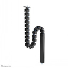 NEOMOUNTS CABLE SPINE ORGANIZER FOR SIT/STAND DESK FRAMES, SCREW MOUNTED, MAGNETIC CHANNEL, BLACK