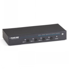BLACKBOX VGA SWITCHES WITH SERIAL AND AUDIO - 4 PORT