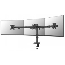 NEOMOUNTS NERO TRIPLE FLAT SCREEN DESK MOUNT  (PHONE HOLDER+QUICK-FIX CLAMP/GROMMET)