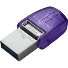 KINGSTON 64GB DATATRAVELER MICRODUO 3C 200MB/S DUAL USB-A + USB-C