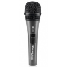 SENNHEISER E 835-S, VOCAL MICROPHONE, DYNAMIC, CARDIOID, I/O SWITCH, 3-PIN XLR-M, ANTHRACITE, INCLUDES CLIP AND BAG