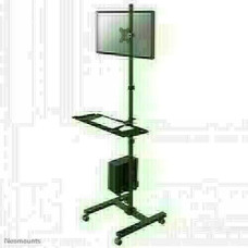 NEWSTAR MOBILE WORKPLACE FLOOR STAND (MONITOR, KEYBOARD/MOUSE & PC) 10-32" BLACK