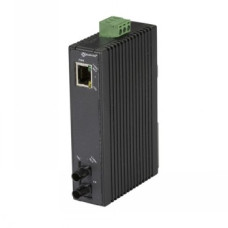 BLACKBOX ECONOMY DIN RAIL 10-100 MEDIA CONVERTER 1P - (1) 10/100 MBPS RJ45, (1) 100BASEFX MM ST, 2KM