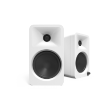 KANTO AUDIO 140W POWERED REFERENCE DESKTOP SPEAKERS WITH BLUETOOTH - WHITE, PAIR (INCLUDES TYPE G POWER CORD)