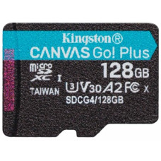 KINGSTON 128 GB MICROSDXC CANVAS GO! PLUS GEN4 200R A2 U3 WITHOUT ADAPTER